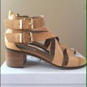 Steve Madden Rosana Cognac Double Strapped Sandals
